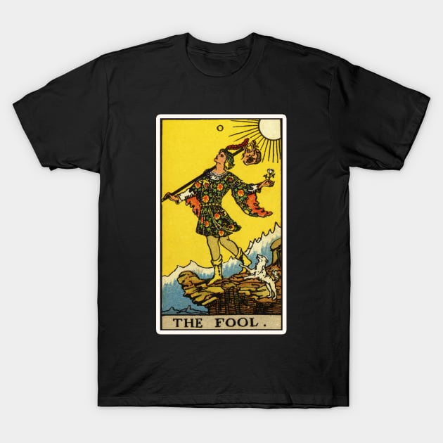 The Fool Tarot Card T-Shirt by visionarysea